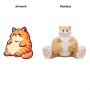 Giant Ginger Cat Plush Toy Cuddly Gift