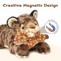 Magnetic Leopard Plush Toy Set by china