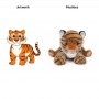 Plush Tiger Toy Jungle Zoo Animal Soft toy