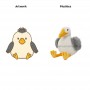 Plush Seagull Toy Cute Ocean Theme Plushie