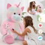 Einhorn-Plüschtier, 1,20 m großer Regenbogenbär, 2-in-1-Kuscheltier, ideales Geschenk zum Geburtstag oder Valentinstag