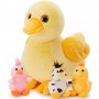 오리 봉제 장난감 귀여운 엄마 & 3 아기 세트 제조업체 및 맞춤형 봉제 동물