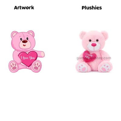 Teddy Bear Plushie Cute Pink
