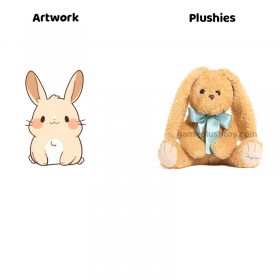 Plüschhase mit Schlappohren, weiches Baumwoll-Kuscheltier für Kinder, perfektes Geburtstagsgeschenk