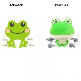 Custom Soft Toys 18-Inch Green Frog Plush