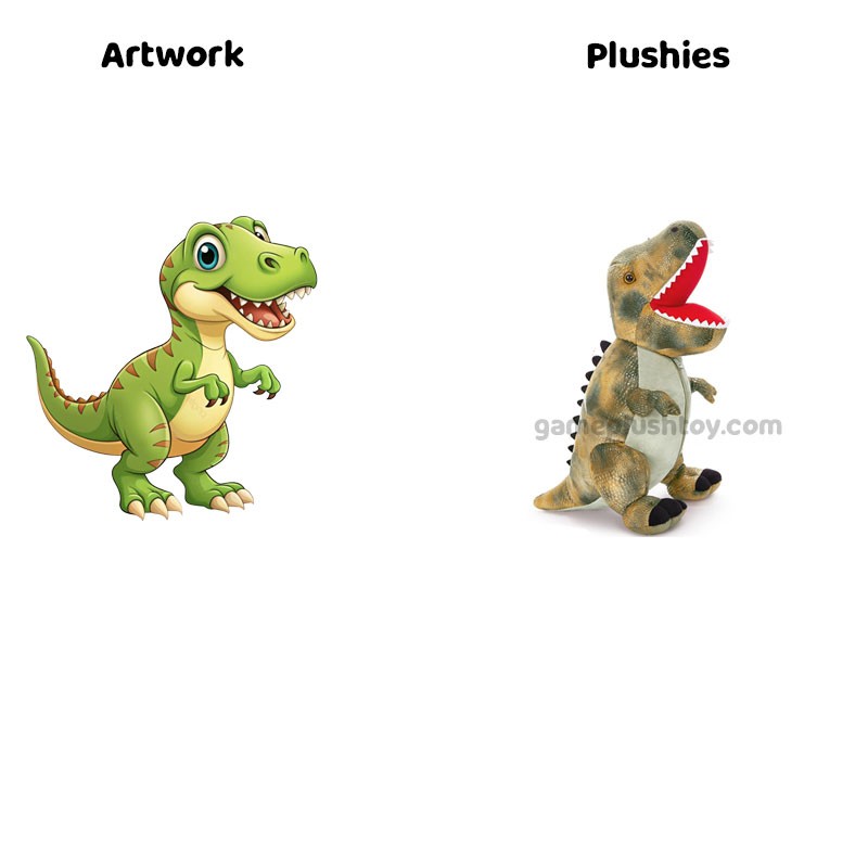 Dinosaur Plush 23.6-Inch Grey T-Rex