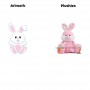 Giant Rabbit Plush Toy Cute Large Bunny