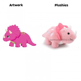 Pink Dinosaur Plush Soft Stuffed Animal Toys