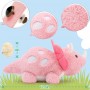 Rosa Dinosaurier Plüschtier, weiches Kuscheltier, ideal für Kindergeburtstage, Partys und Weihnachten