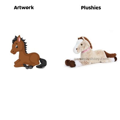 Plüschpferd Teddy XXL Weiches Kuscheltier für Jungen und Mädchen