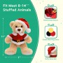 クリスマステディベア 中国製おもちゃメーカー 柔らかくて抱きしめたくなるサンタ衣装のぬいぐるみ 愛らしいホリデーギフト