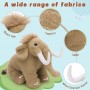 Mammut-Plüschtier, niedliches prähistorisches Stofftier, Geschenk für Kinder & Plüschtier im Eiszeit-Stil für Kinderzimmer