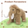 Mammut-Plüschtier, niedliches prähistorisches Stofftier, Geschenk für Kinder & Plüschtier im Eiszeit-Stil für Kinderzimmer