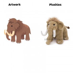 Mammut-Plüschtier, niedliches prähistorisches Stofftier, Geschenk für Kinder & Plüschtier im Eiszeit-Stil für Kinderzimmer