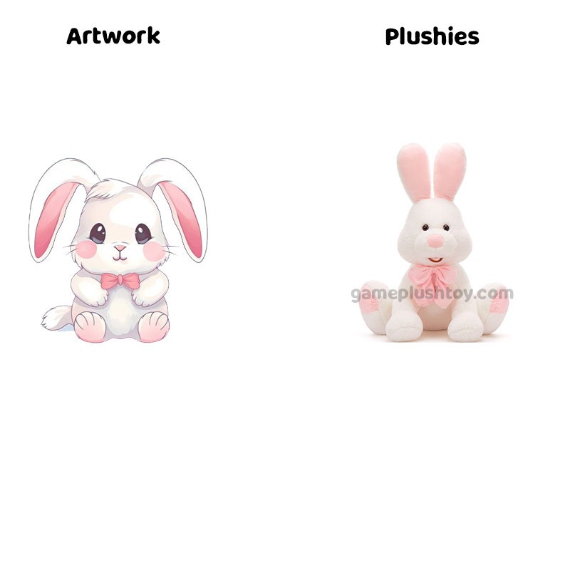 Pink Ears Bunny Plush