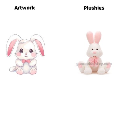 Pink Ears Bunny Plush
