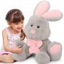 Large Rabbit Toy for Kids and Easter Decoration Bunny Gift by toyard