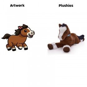 Pluchen paard knuffeldier babyshower cadeau & kinderkamer vakantie pluchen speelgoed