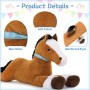 Pluchen paard knuffeldier babyshower cadeau & kinderkamer vakantie pluchen speelgoed