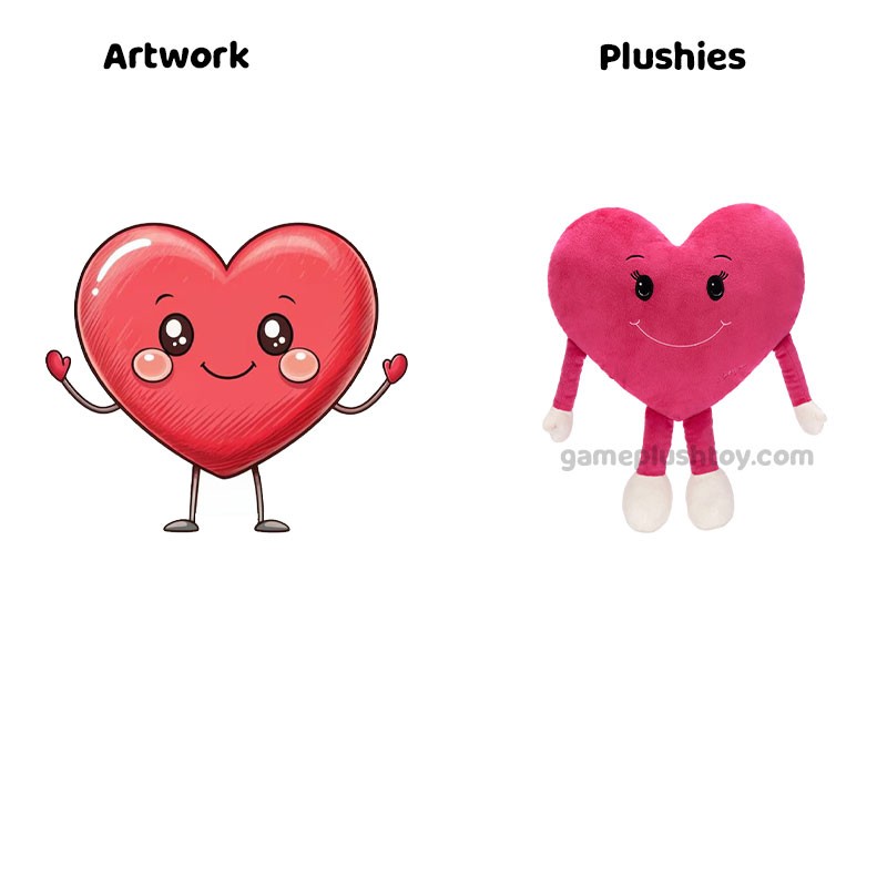 Heart Shape Plush Cute Soft Toy Stuffed Animal
