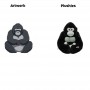Giant Stuffed Gorilla Toy with 3 Baby
