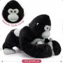 Reuze knuffelgorilla met 3 babygorilla's erin Groothandel in pluchen speelgoedleverancier