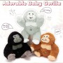 Reuze knuffelgorilla met 3 babygorilla's erin Groothandel in pluchen speelgoedleverancier