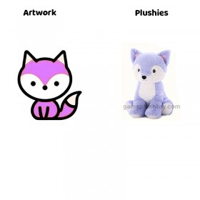 Grote vos knuffel, set van 5 stuks, 20 inch, mama met baby's