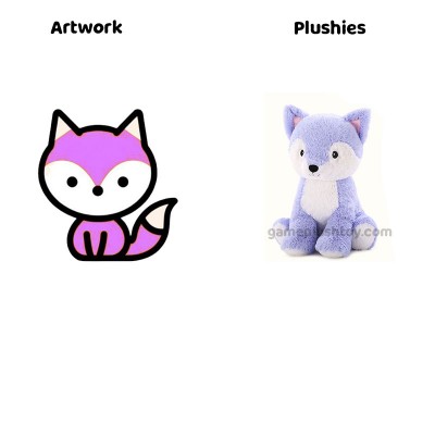 Grote vos knuffel, set van 5 stuks, 20 inch, mama met baby's