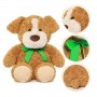 Aanpasbare grote, 24 inch bruine, pluchen puppyhond, knuffel voor kinderen, OEM-cadeau en stressverlichtende metgezel