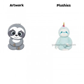 how to get Stuffed Animal Light Blue Cuddly Sloth Plush