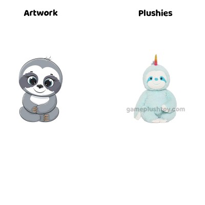 how to get Stuffed Animal Light Blue Cuddly Sloth Plush