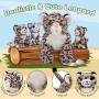 Snow Leopard Plush Set Soft Stuffed Animal