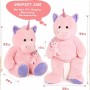 Aanpassen van knuffels 2 stuks 4ft roze eenhoorn pluche knuffeldier speelgoed pluche Pooh beer zachtheid