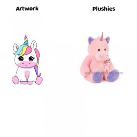 Customizing Plushies 2Pcs 4Ft Pink Unicorn Plush