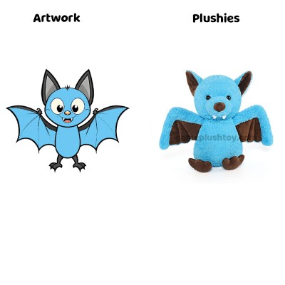 how to get Blue Bat Plush Cute Toy with Soft Cotton PP