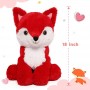 Pluche vos speelgoed 18 inch klein pluche cadeau voor kinderen en volwassenen met PP katoen vulling
