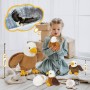 Moeder Baby Adelaar Pluche Ultrazachte Familie Cadeauset voor Babyshowers en VerjaardagsfeestdecoratiesUTCh