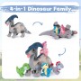 Jurassic Dinosaur Pluche Speelgoedset Zacht Educatief Knuffeldier voor Peuters & Kinderen Verjaardagscadeau Kerstcadeau