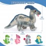 Jurassic Dinosaur Pluche Speelgoedset Zacht Educatief Knuffeldier voor Peuters & Kinderen Verjaardagscadeau Kerstcadeau
