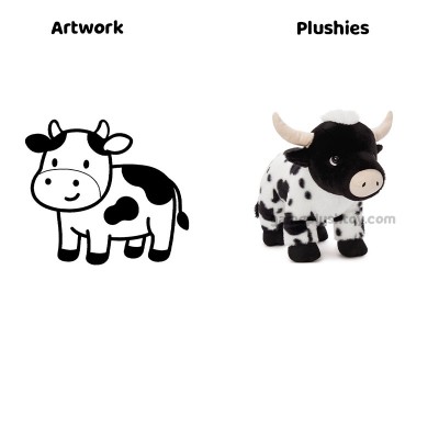 Cow Plush Toy Premium PP Cotton Filled