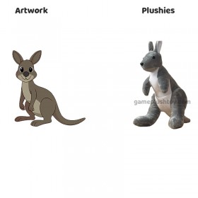 Australische kangoeroe knuffel, superzacht gevuld met PP-katoen, verjaardagscadeau