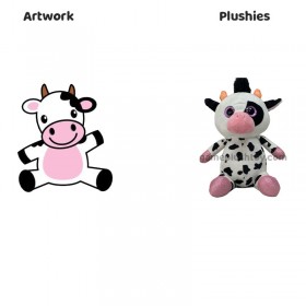 Soft Stuffed Weighted Plush Cheap Price Plush Cow Doll
