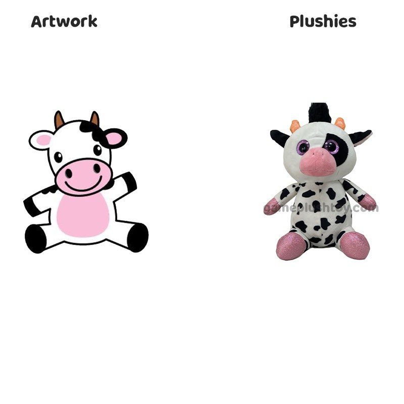 Soft Stuffed Weighted Plush Cheap Price Plush Cow Doll