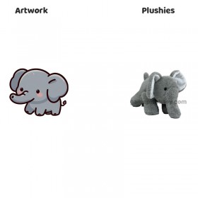 how to get Gray Elephant Plush Toy Soft PP Cotton