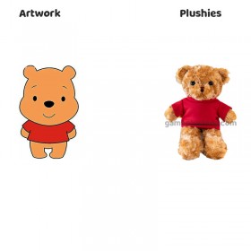 Custom Teddy Bear Plush Custom T-Shirt Logo