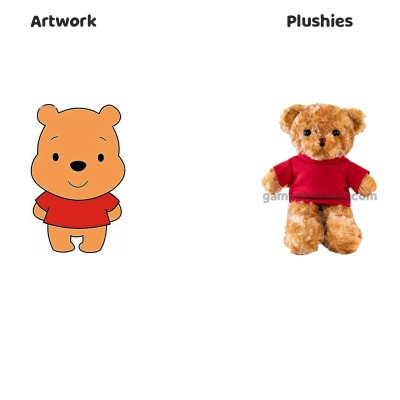 Custom Teddy Bear Plush Custom T-Shirt Logo