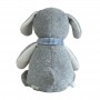 how to buy Cute Stuffed Dog Colorful Scarf Spotted Gray Dog Buddy Plush Toy