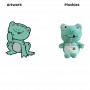 Cute Plush Frog Toy