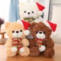where to buy Christmas Teddy Bear Plush Custom Logo Printed Stuffed Bear for Kids